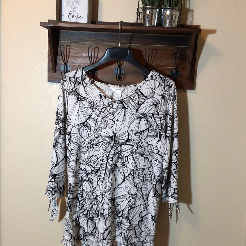CJ Banks floral blouse